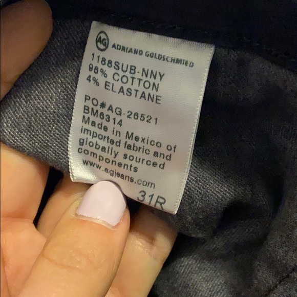 AG Adriano Goldschmied navy blue chino - Picture 4 of 5